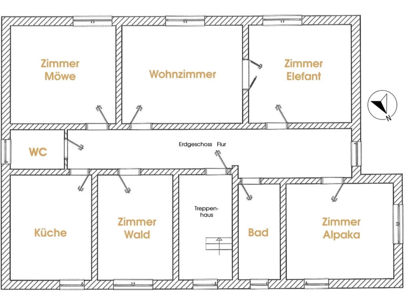 Gelbes Haus Seenland Ferienwohnungen Xl Elsterheide Exterior photo